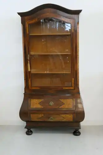 H61007-Barockvitrine-Vitrine-Büchervitrine-Stil um 1920-Vitrine-Kasten-Schrank-