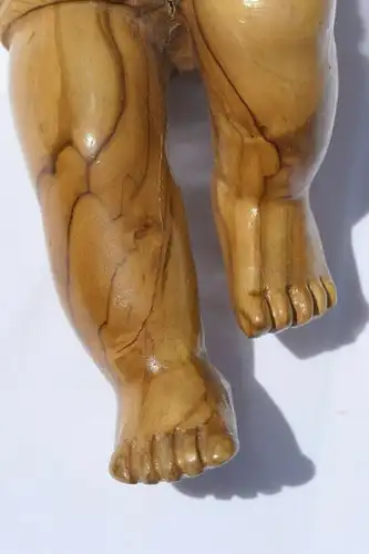 3577D-Figur-geschnitzt-Holz-Skulptur-Kind-betendes Kind-Holzfigur-Andenken-Betle