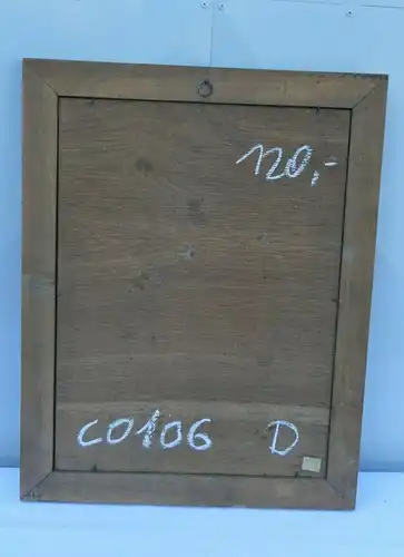 2031D-Gemälde-Holzbild-gerahmt-Bild-signiert links unten