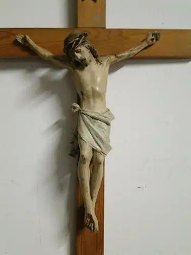 2752D-Jesus-Christus-Kruzifix-Jesus am Kreuz-INRI-Kreuz-altes Kreuz-Jesuskreuz-