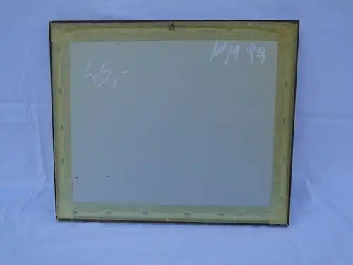 5838-Bild-Aquarell- Gemälde-"das Landgut"-hinter Glas-mit Rahmen-Aquarellgemälde