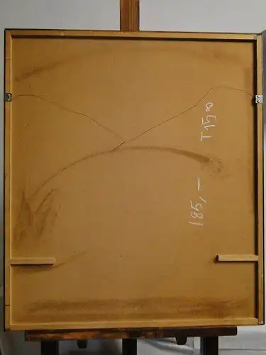 2933D-Gemälde-Abstraktion- gemischte Technik auf Karton-signiert: A. Lee-Bild