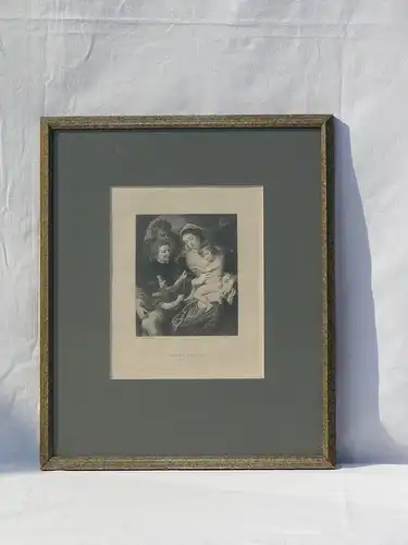 5784D-Bild-Radierung-" Rubens-die heilige Familie"-gerahmt - Bild