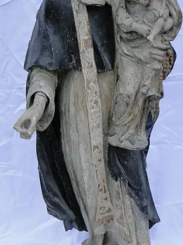 5699D-Heiligen Figur-große Figur-geschnitzte Heiligen Figur-ca. 118cm hoch-Holz-