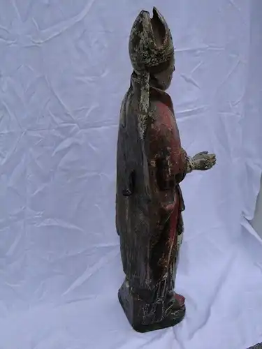 5743D-Heiligenfigur-Barock-handgeschnitzte Barock Heiligenfigur- ca. 100cm hoch-