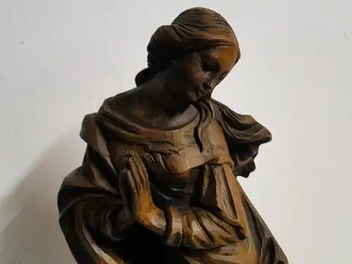 4157D -Heiligenfigur-Statue-Holzfigur-Maria-Madonna-geschnitzt