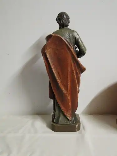 4547-Heiligenfigur-Holzfigur-geschnitzte Figur-Heiliger Josef-Figur-Holzarbeit-