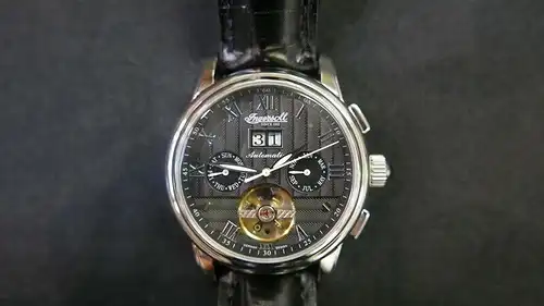 2243D-Herrenarmbanduhr-Uhr-Armbanduhr-INGERSOLL-Lederarmband-IN1802