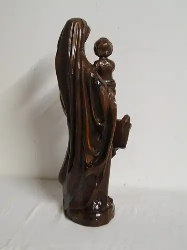 5439D-Holzfigur-Madonna mit Jesus Kind-Vollholz-handgeschnitze Figur-Heilige Mad