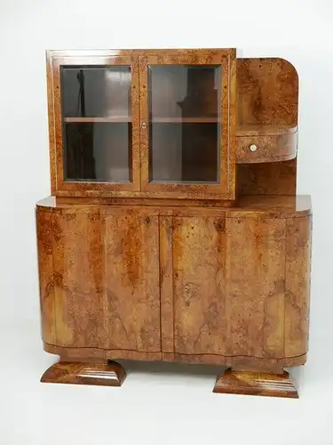 3022-Art Deco Vitrine-Vitrine-Anrichte-Art Deco-Art Deco Anrichte-Art Deco Anric