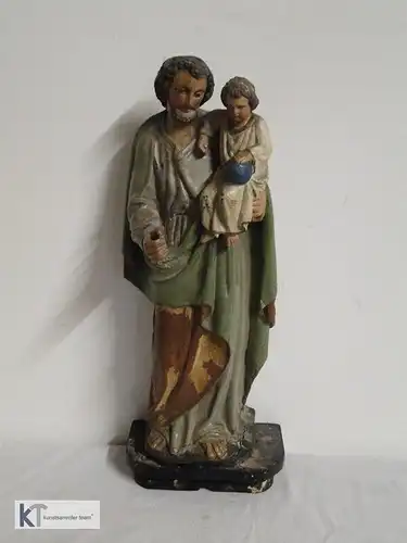 5350D-Holzfigur-handgeschnitze Figur-Hl.Josef-Heiligenfigur-geschnitzt