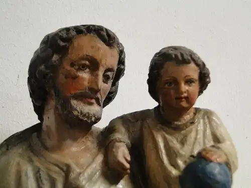 5350D-Holzfigur-handgeschnitze Figur-Hl.Josef-Heiligenfigur-geschnitzt