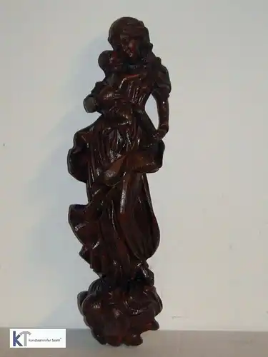 5340D-Holzfigur-Madonna mit Jesus Kind-Weichholz-handgeschnitze Figur-Heilige Ma