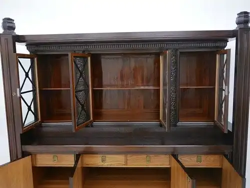 4728-Jugendstilanrichte-Bücherkasten-Jugendstil-Buffet-Kredenz-Kasten