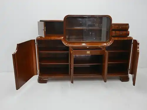 4390-Art Deco Anrichte-Buffet-Anrichte-Art Deco Anrichte-Wohnzimmerkasten