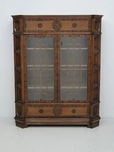 5146D-Barockstil Vitrine-Vitrine-Kasten-Schrank-Barockstil Kasten-Barockschrank