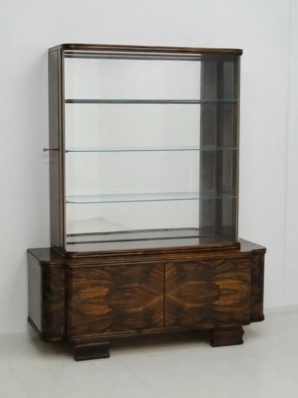 4641D-Art Deco Vitrine-Vitrinenschrank-Art Deco-Glasvitrine-Vitrine-Art Deco Vit 2