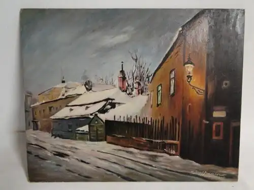 KS-H140-Ölgemälde-Bild-Öl auf Holz-Hoffmann Gemälde-Ölbild-Franz Hoffmann