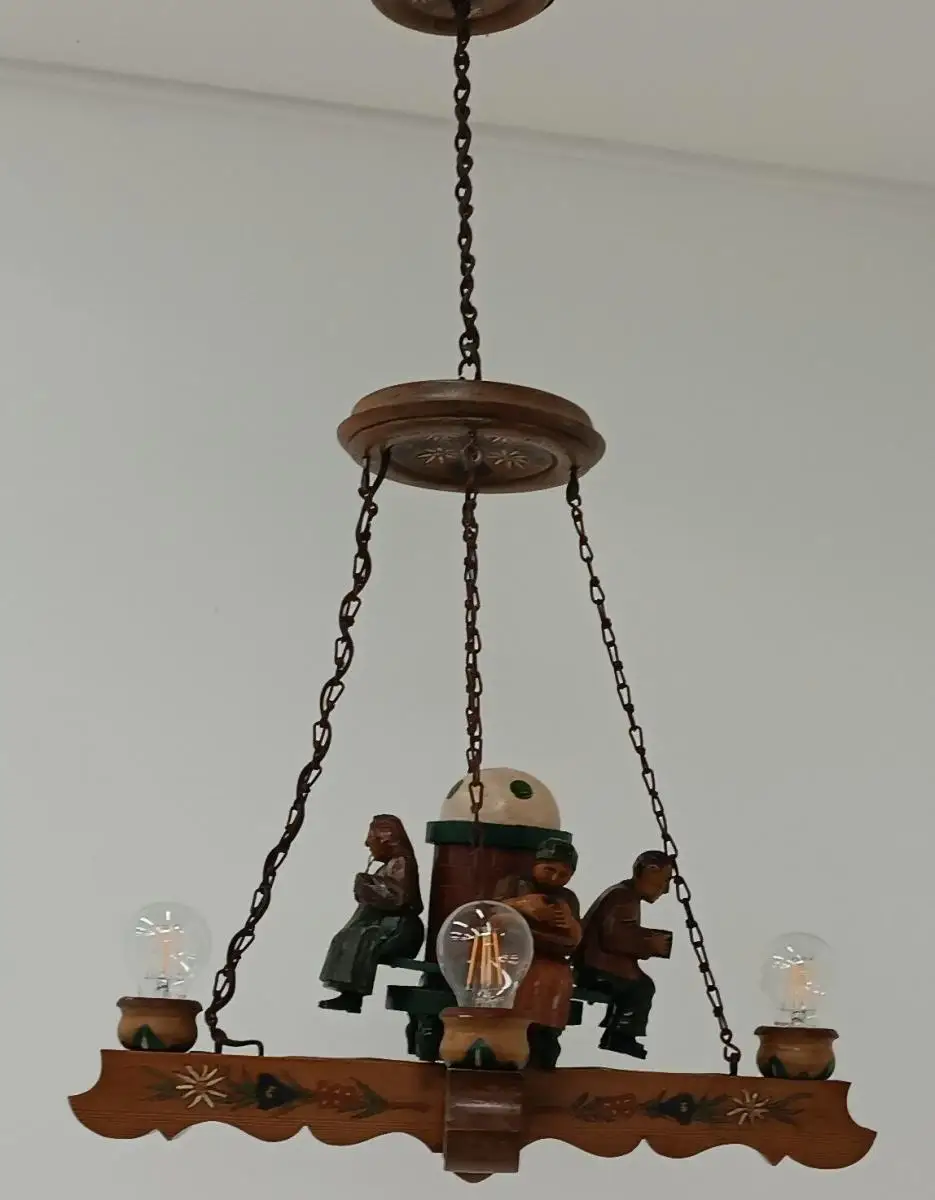 7378D-Bauernluster-Lustermandl-Luster-Lampe-Bauernstube-4 Lustermandl- 1