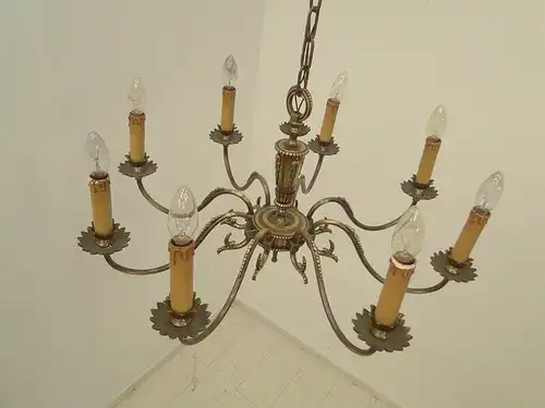 3382D-Messinglüster-Luster-Hängeleuchte-Lüster-Messing-Kronleuchter-Deckenlampe-