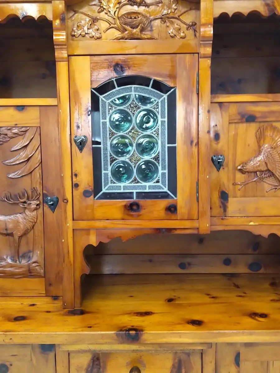 7438-Kredenz-Schrank-Wohnzimmerschrank-Zirbe-Bauernstube-Buffet-Bauernmöbel- 16
