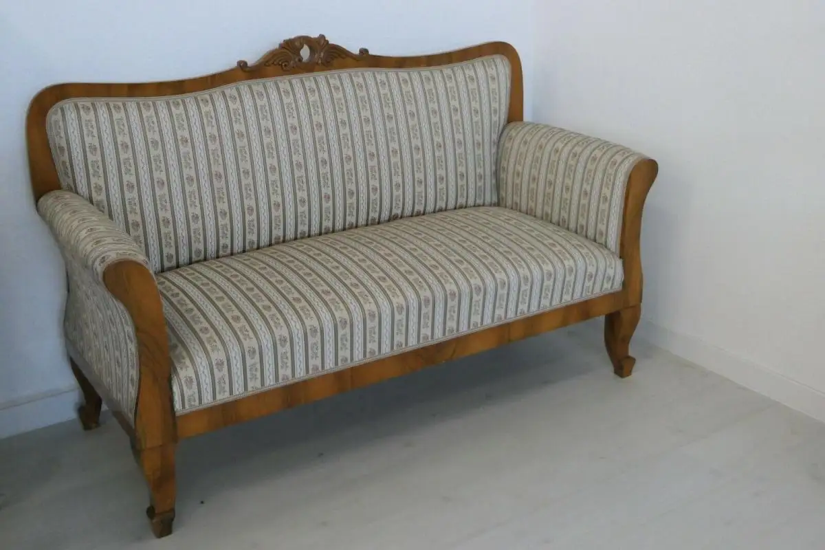 H61009-Biedermeiersofa-Couch-Sofa-Bank-Sitzbank-Polsterbank-Spätbiedermeier- 0