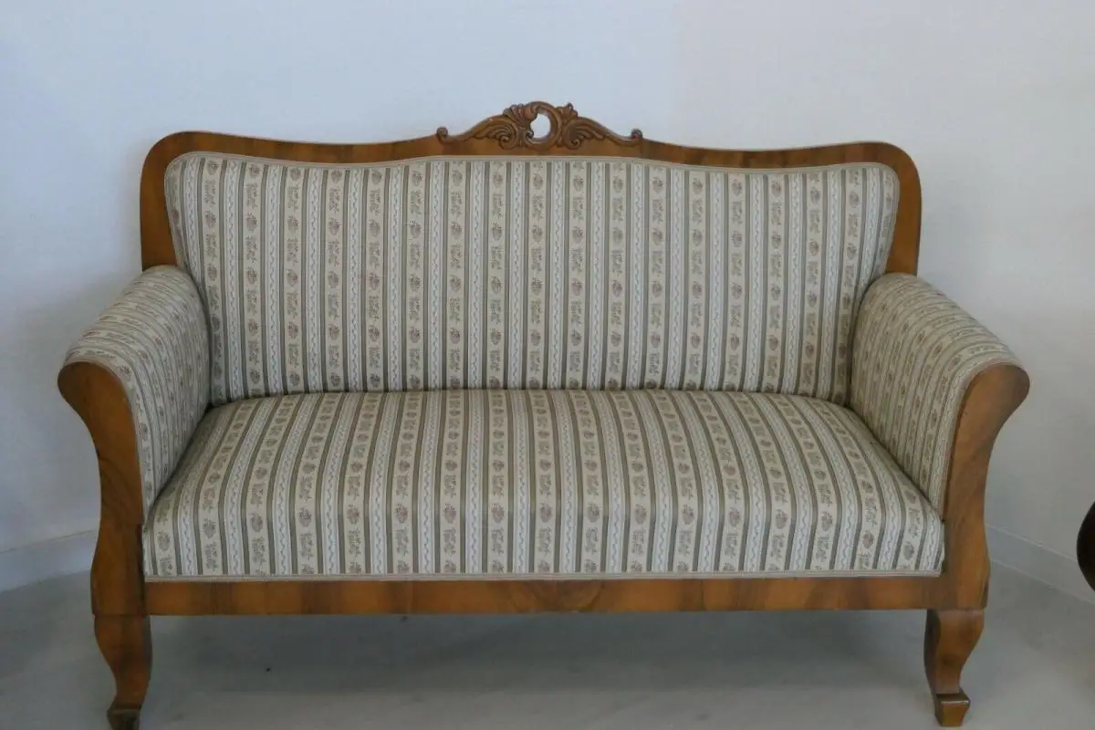 H61009-Biedermeiersofa-Couch-Sofa-Bank-Sitzbank-Polsterbank-Spätbiedermeier- 1