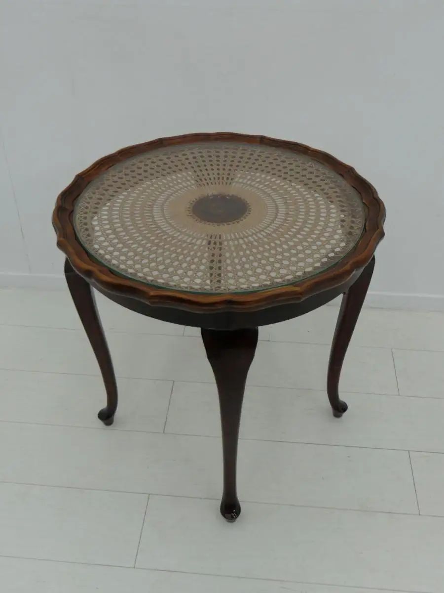 7499-Chippendaletisch-Salontisch-Wiener Geflecht-Chippendale-Pfauenauge-Tisch-Be 4