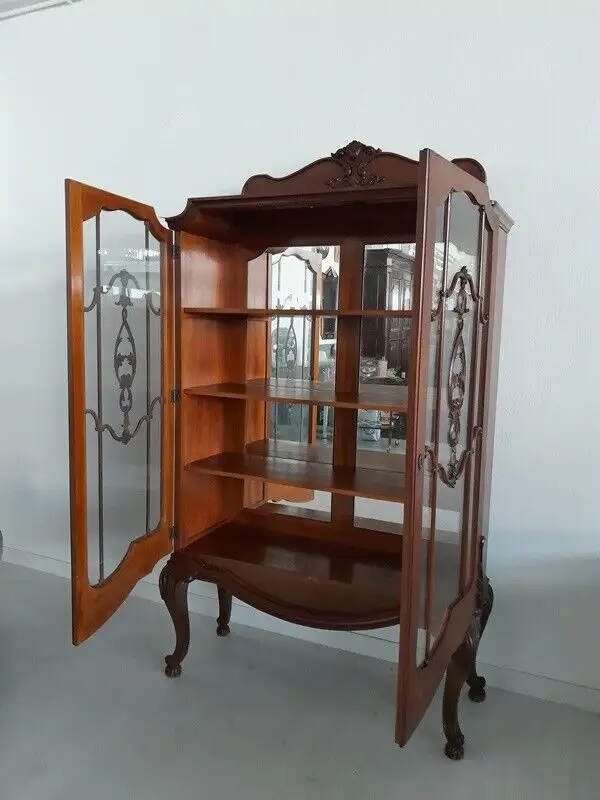 H61325D-Barockstilvitrine-Büchervitrine-Barockstil-Vitrine-Stilmöbel-Barockstil 4