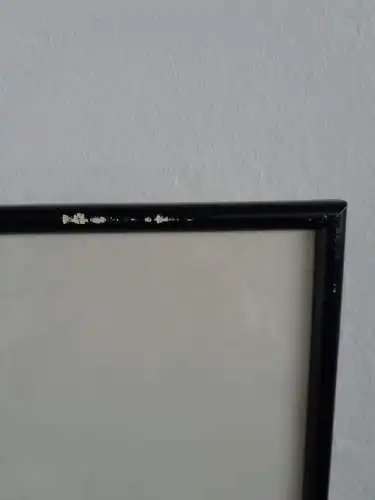 H935-Abstraktes-Bild-Gemälde-Mischtechnik-hinter Glas-gerahmt-