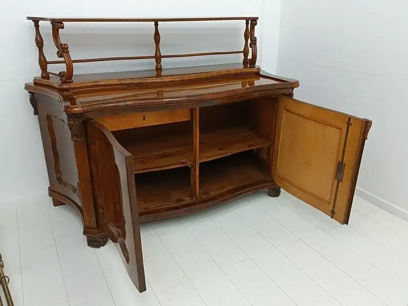 7842-Biedermeieranrichte-Anrichte-ORIGINAL Biedermeier-Sideboard-Buffet-Biederme 7