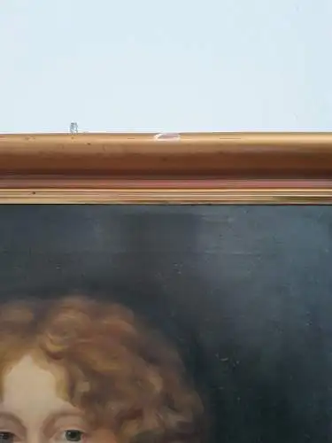 H909-Portrait-Ölbild-Ölgemälde-Frau-Öl auf Leinen-signiert-gerahmt-