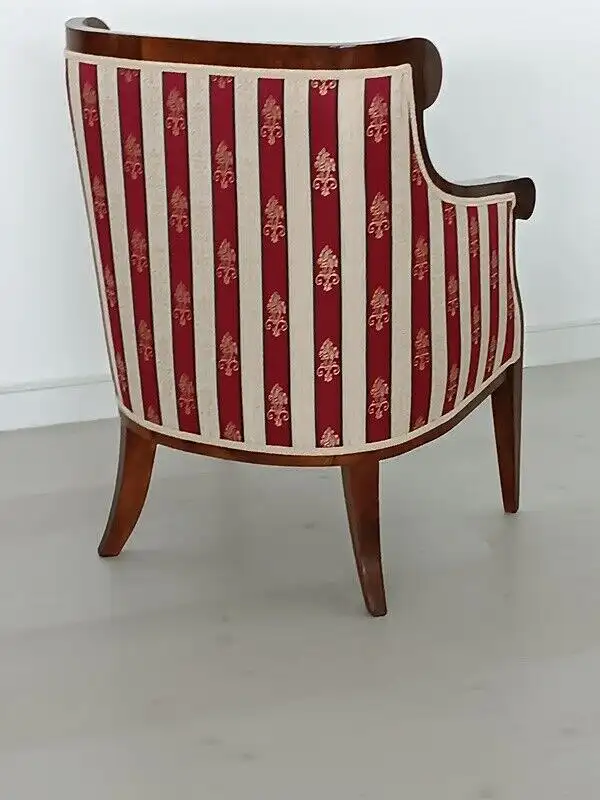 H61205-ORIGINAL Biedermeierfauteuil-Armlehnenstuhl-Fauteuil-Biedermeier-Sessel- 4