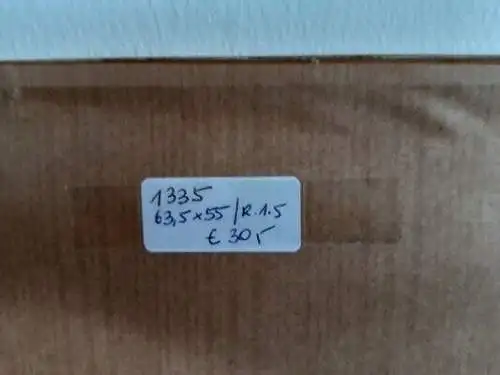 H1335-Druck-Gemälde-Bild-Passepartout-gerahmt-hinter Glas-