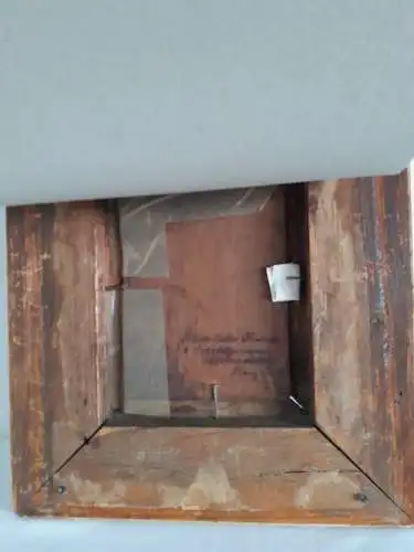 H708-Landschaftsbild-Öl auf Holz-Ölbild-Ölgemälde-gerahmt-Bild-