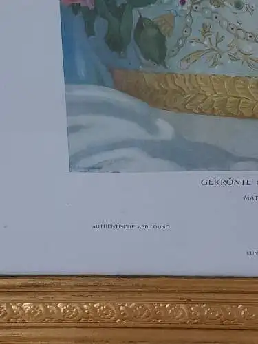 H1301-Heiligenbild-Druck-hinter Glas-Gemälde-Bild-gerahmt-