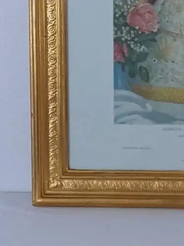 H1301-Heiligenbild-Druck-hinter Glas-Gemälde-Bild-gerahmt-