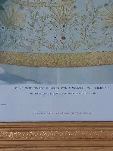 H1301-Heiligenbild-Druck-hinter Glas-Gemälde-Bild-gerahmt-