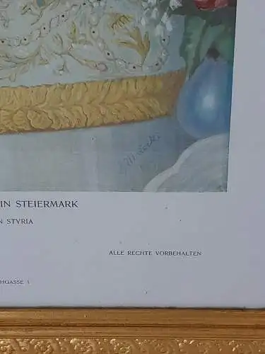 H1301-Heiligenbild-Druck-hinter Glas-Gemälde-Bild-gerahmt-