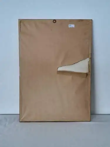 H1188-Siebdruck-Gemälde-Bild-Akt mit Pferd-signiert-gerahmt-hinter Glas-