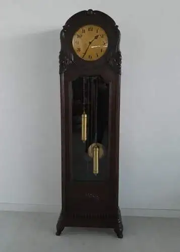 H61322D-Art Deco-Standuhr-Barockstil-Pendeluhr-Uhr-Barockstil Standuhr-2gewichti