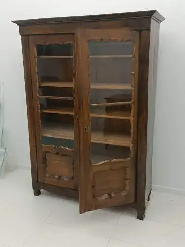 H60642-Biedermeiervitrine-Büchervitrine-Vitrine-Bücherschrank-Biedermeier