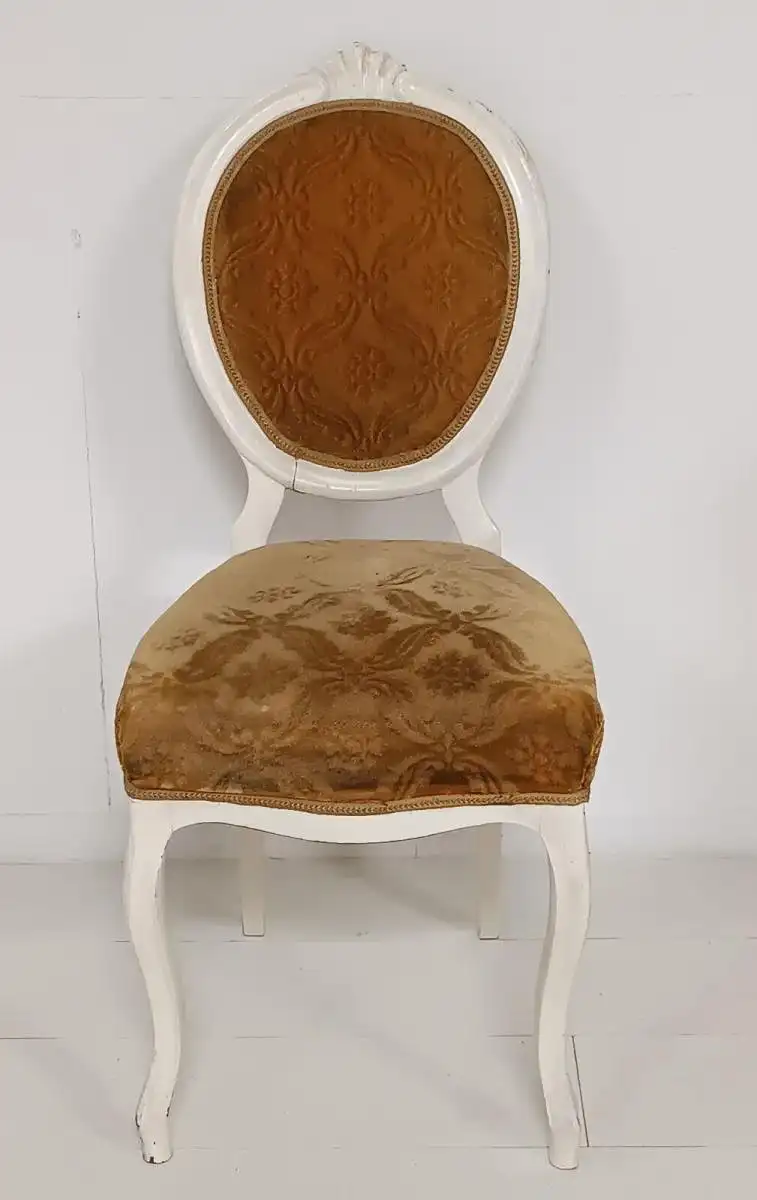 7443-Shabby-Chic-Sessel-Schönbrunnerstil-Stuhl-Sitzmöbel- 0