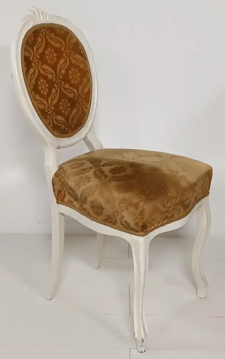 7443-Shabby-Chic-Sessel-Schönbrunnerstil-Stuhl-Sitzmöbel- 1