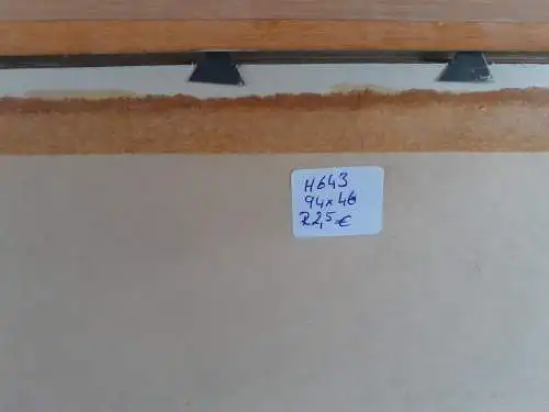 H643-Druck-Szenerie-signiert-gerahmt-Passepartout-