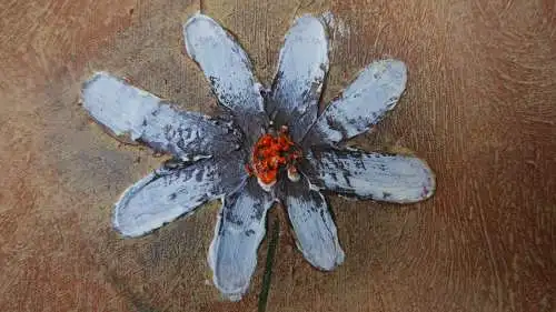 H11-Ölgemälde-Öl auf Leinen-Bild-Ölbild-Blumen in der Vase-Gemälde