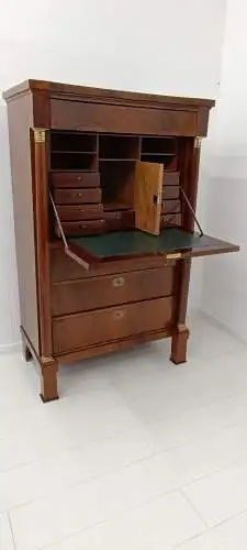 3393-Original Biedermeier Sekretär-Schreibmöbel-Metternich-Biedermeier-Sekretär