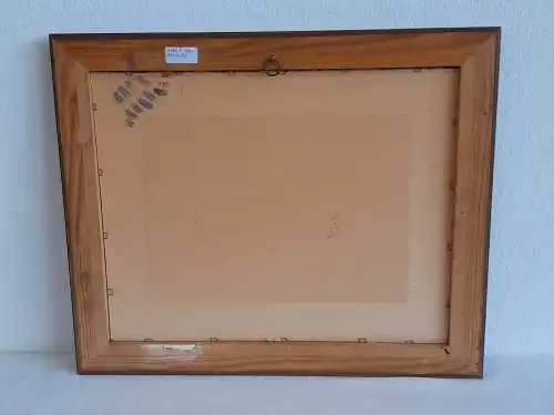 H483-Tuschezeichnung-Stadt Baden-Gemälde-Bild-gerahmt-hinter Glas-Passepartout