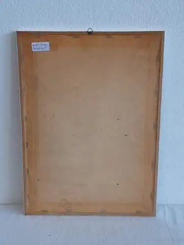 H493-Aquarell-auf Papier-Bild-Gemälde-Trachtenstudie-Passepartout-signiert-