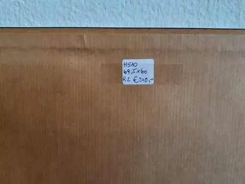 H510-Seidenmalerei-Phonix aus der Asche-gerahmt-Passepartout-Bild-Gemälde-